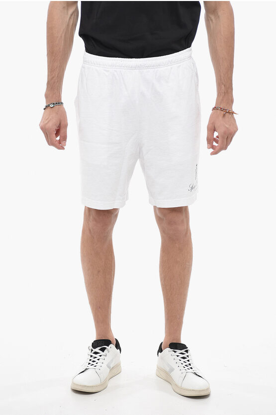 Shop Sporty And Rich 3-pockets Cotton Shorts