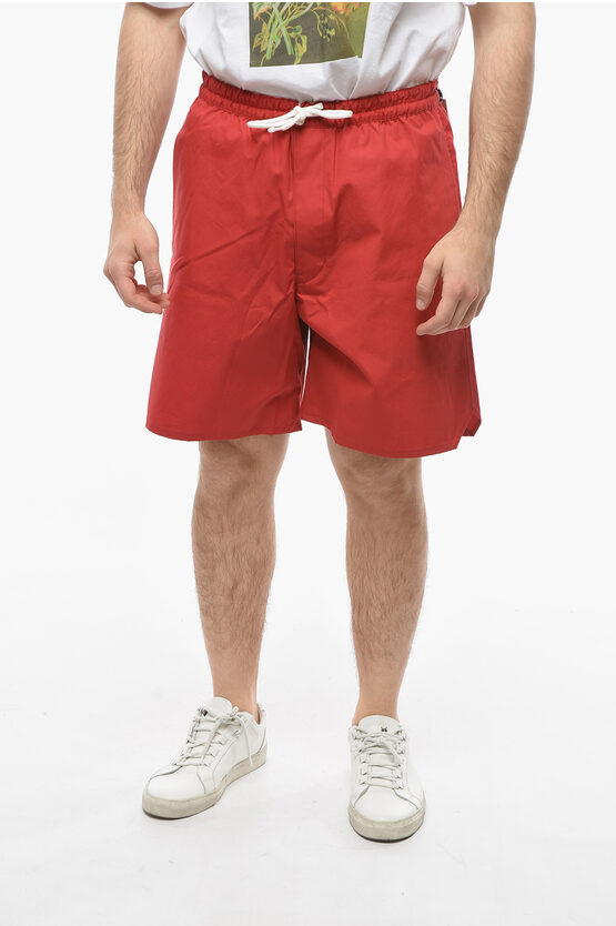 J.press 3 Pockets Shorts With Contrasting Laces In Red