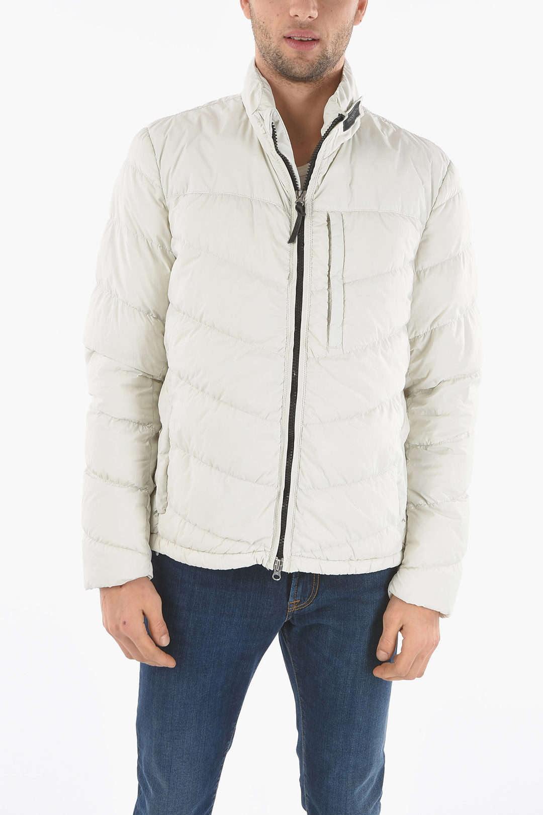 Hilarisch Doe het niet Verplaatsbaar Woolrich 3 Pockets SUNDANCE Down Jacket with Contrasting Zip men - Glamood  Outlet