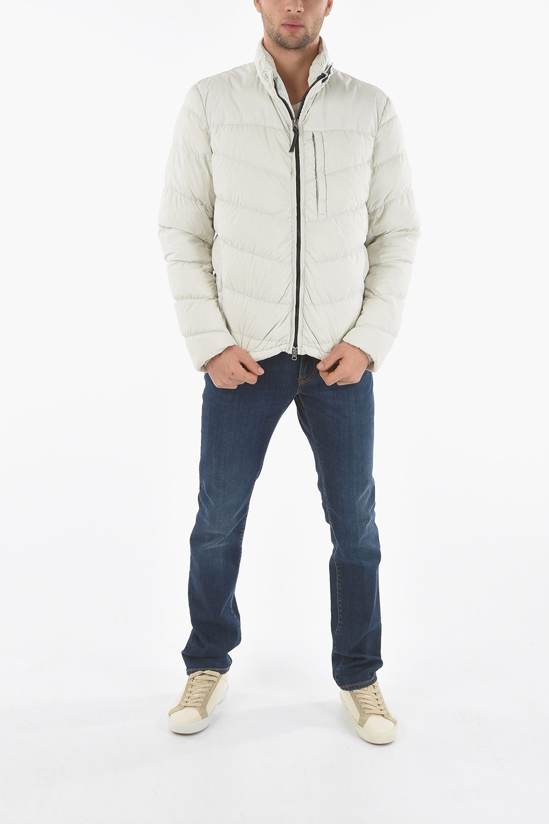 Hilarisch Doe het niet Verplaatsbaar Woolrich 3 Pockets SUNDANCE Down Jacket with Contrasting Zip men - Glamood  Outlet