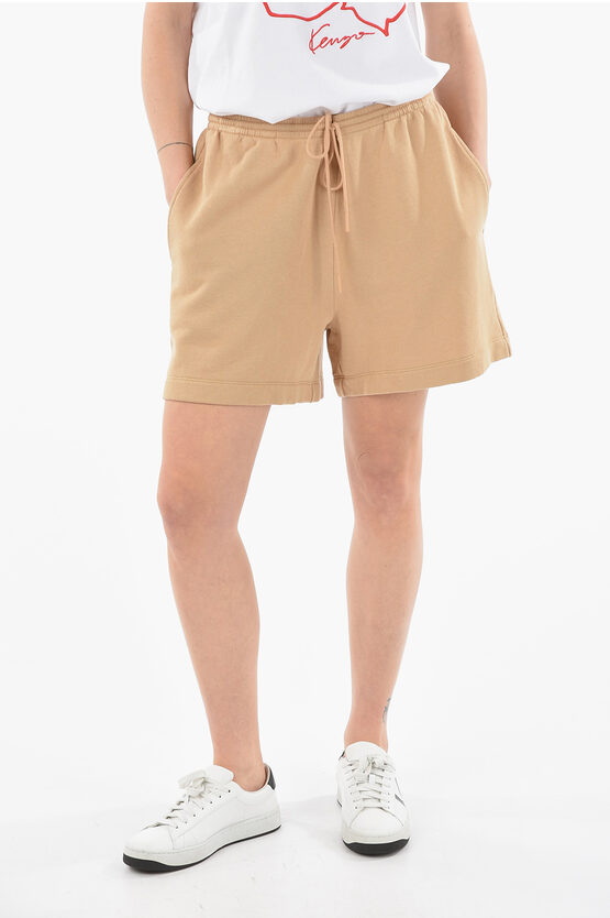 Vince 3 Pockets Sweatshorts With Drawstring On The Waist In Brown