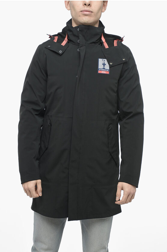 North Sails 36 America's Cup Reversible Wellington Coat With Padding In Black