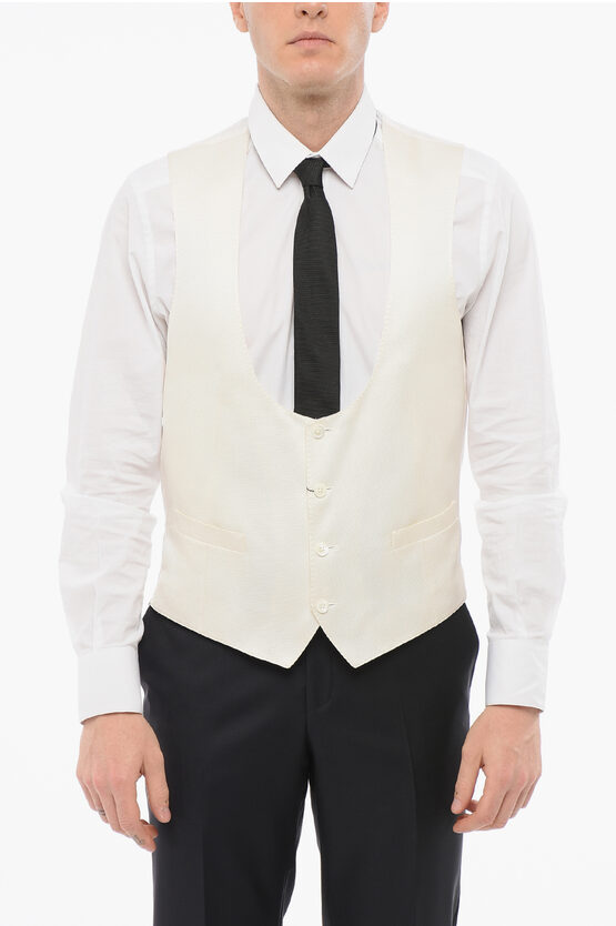 4 Buttons Silk Embr… - image