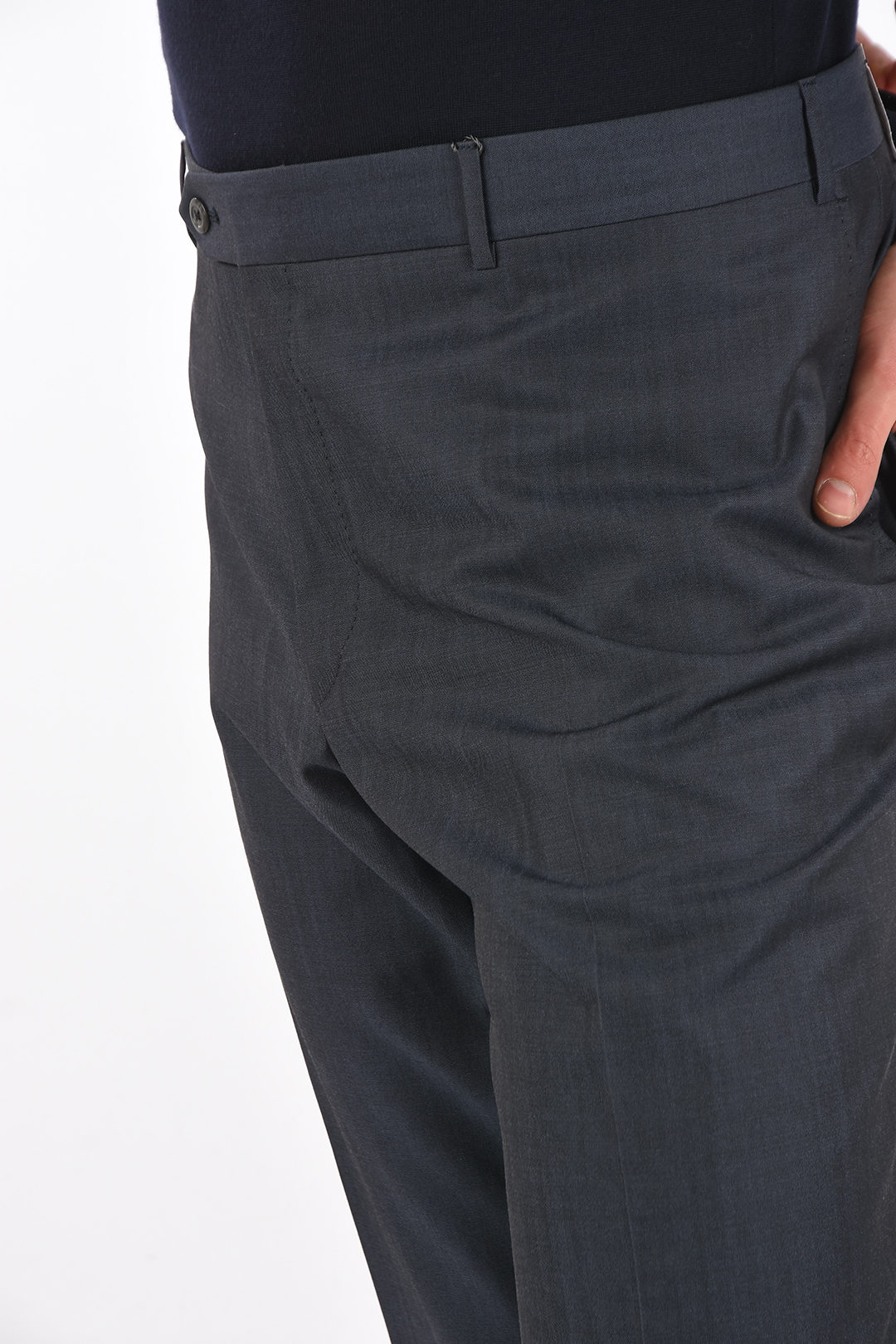 Corneliani 4 Pocket MANTUA Extrafine Virgin Wool Pants men - Glamood Outlet