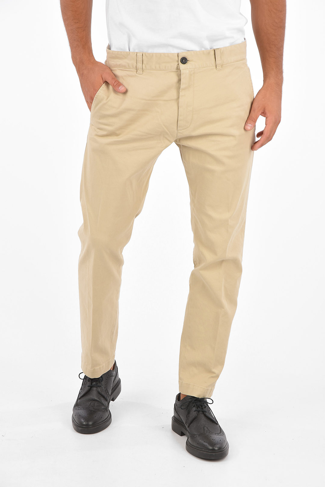 Dsquared2 Low-Waist Jetted Pocket CIGARETTE FIT Pants men - Glamood Outlet