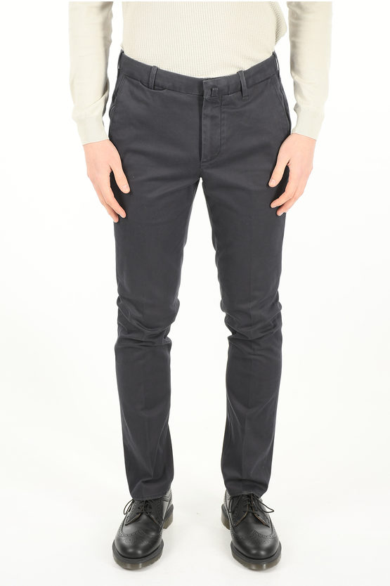 CORNELIANI 4 POCKET TAILORED WASH STRETCH COTTON PANTS 