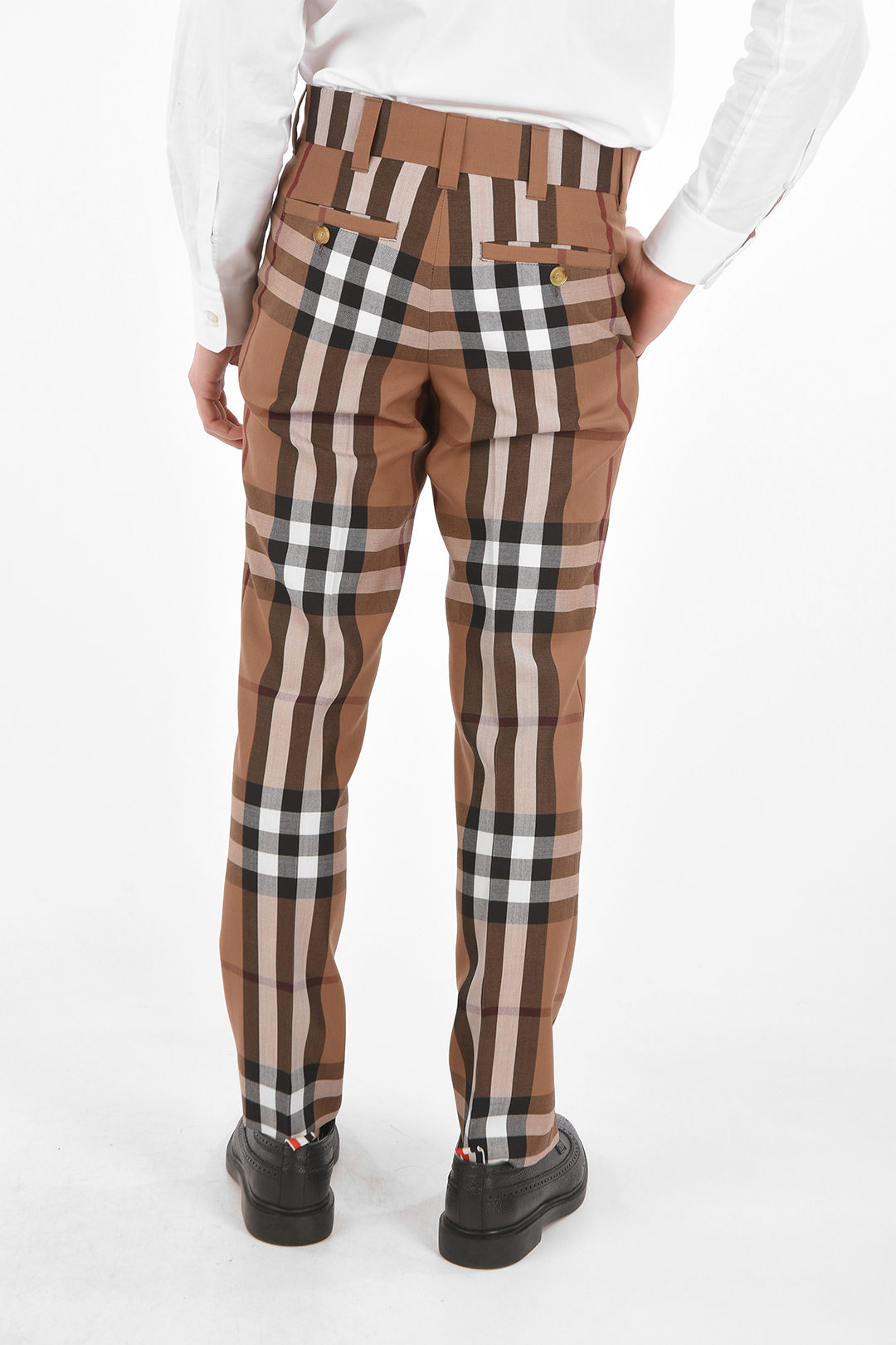 Burberry 4 Pocket Tartan Pants with Belt Loops men  Glamood Outlet
