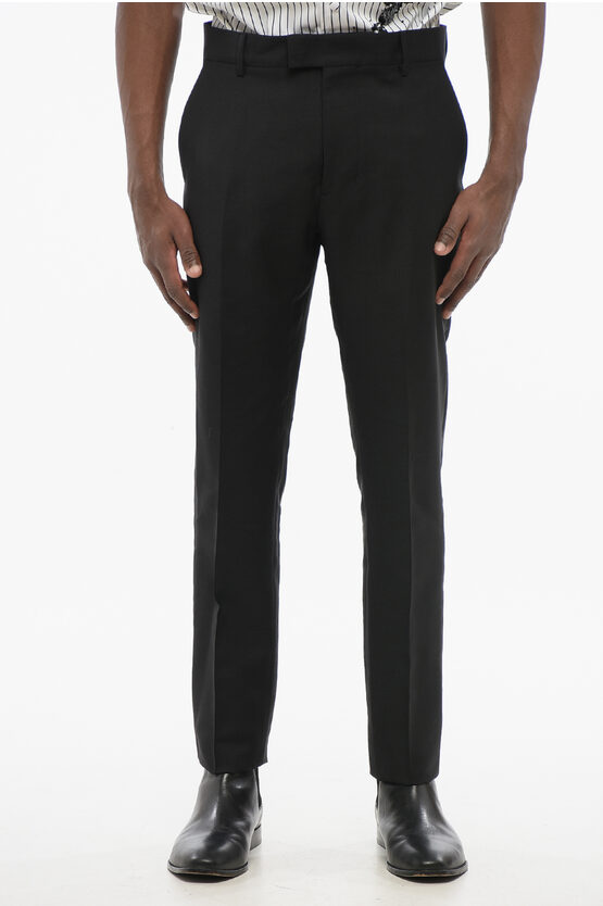 Ami Alexandre Mattiussi 4-pocketed Mohair Blend Pants With Belt Loops