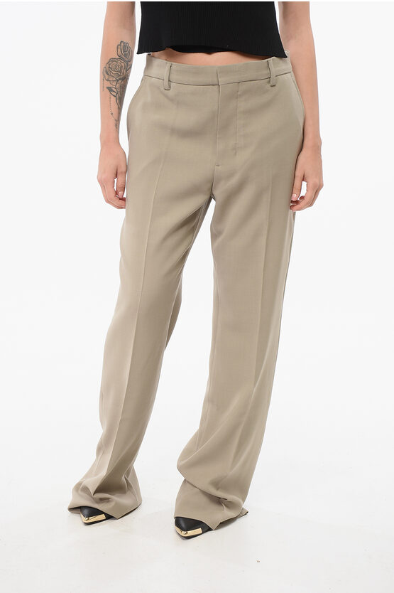 Ami Alexandre Mattiussi 4-pocketed Virgin Wool Blend Straight Fit Pants