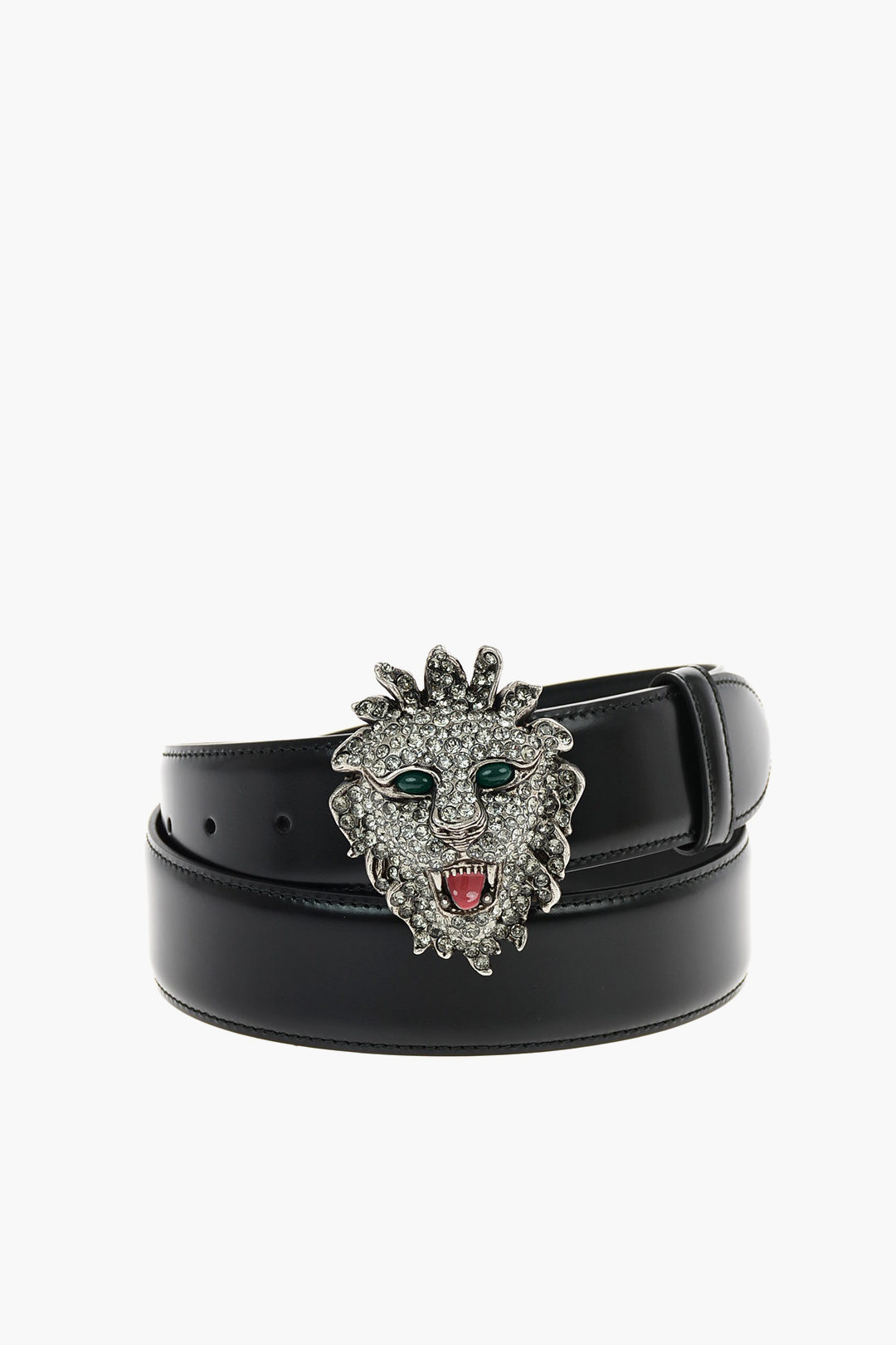 Gucci 40mm Leather Belt with Lion Head Buckle men - Glamood Outlet
