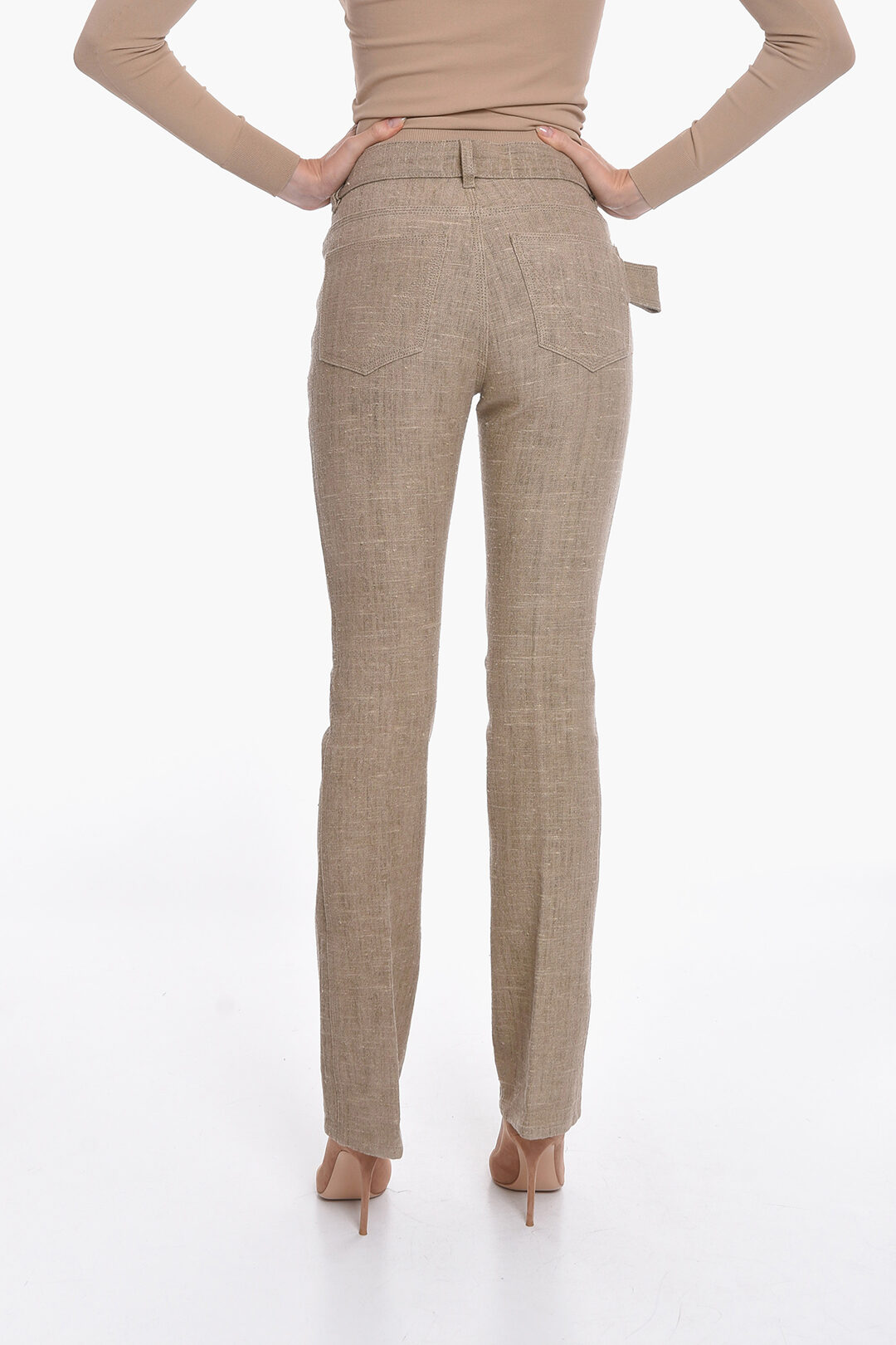 Bottega Veneta 5 Pocket IRISH Linen Pants women - Glamood Outlet