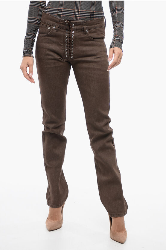 Ludovic De Saint Sernin 5-pocket Skinny Fit Pants With Lace-up Detail