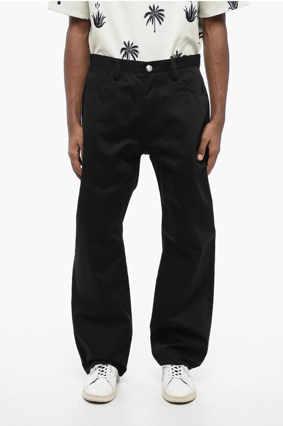 Jil Sander 5-pocket Twill Cotton Pants With Belt Loops