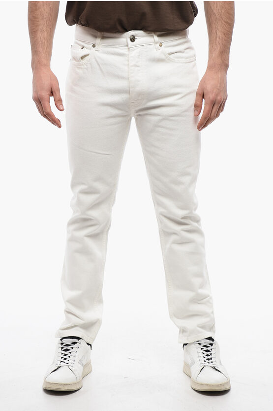 Palm Angels 5-pocketed Slim Fit Denims With Belt Loops 18cm