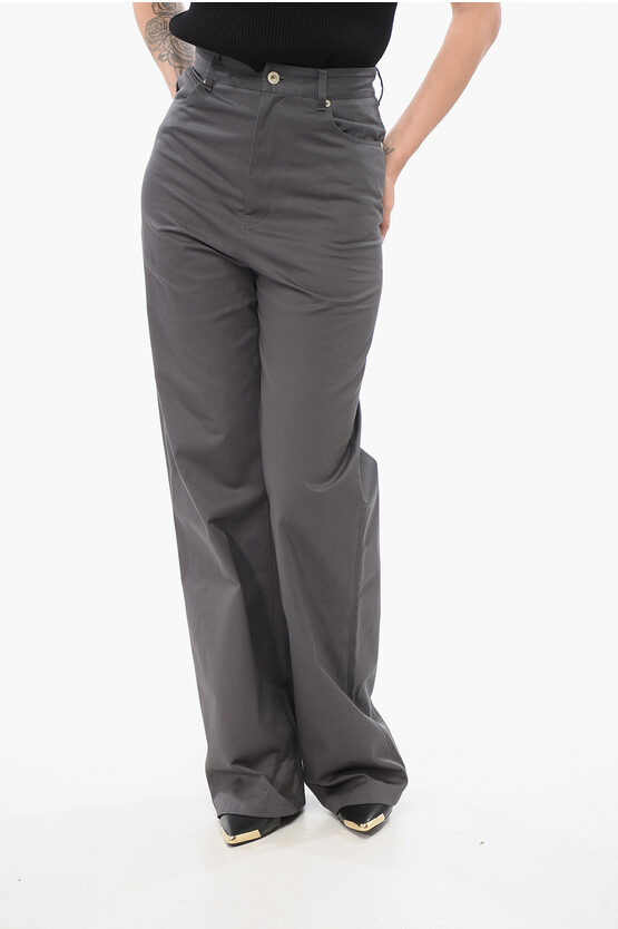Loewe High-rise Cotton Wide-leg Pants