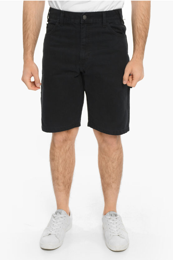 Dickies 5 Pockets Cotton Shorts In Black