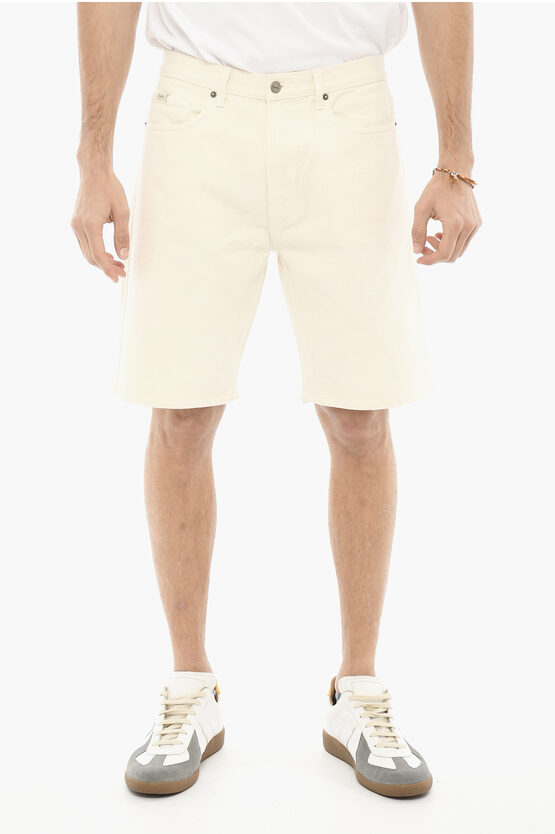 Forét 5-pockets Cotton Twill Mead Shorts In Neutral