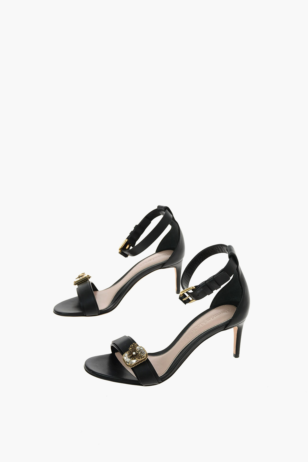 【送料&関税込】Alexander McQueen Ankle Strap Sandals Alexander McQueen 6.5cm leather Ankle-strap sandals women
