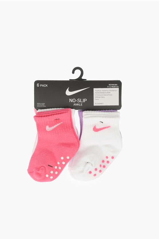 Nike 6 Pairs Of No Slip Socks Set In Multi