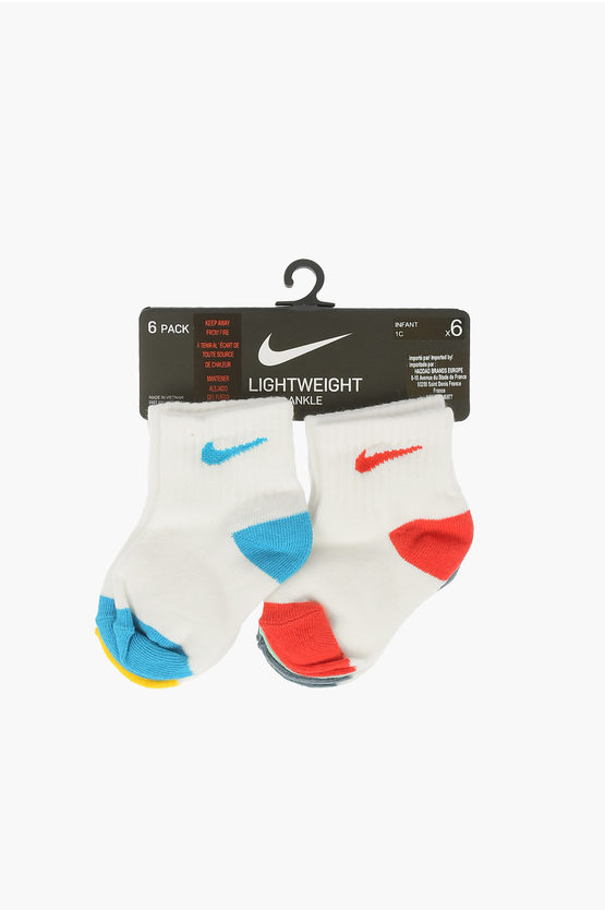 Nike 6 Pairs Of Socks Set In White