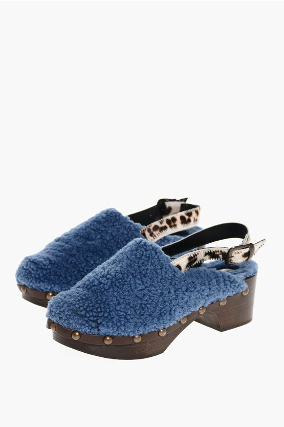 Avec Modération 6cm Shearling Ruka Clogs