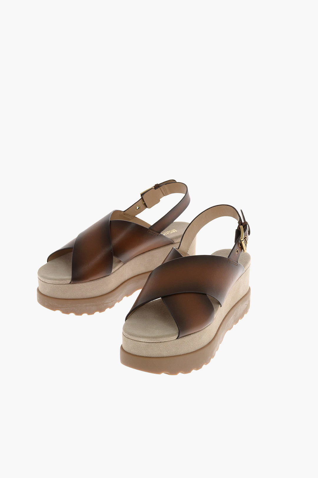 Michael Kors 7cm leather BECKER Sandals with platform women - Glamood Outlet