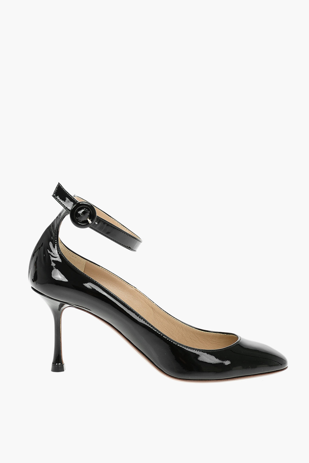 Francesco Russo 8 cm Heel Patent Leather Shoes With Ankle Strap women ...