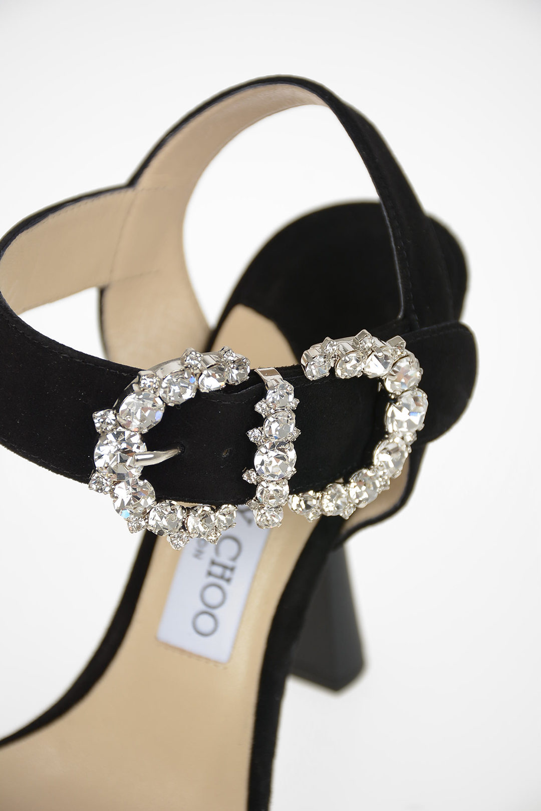 Jimmy Choo 8cm Suede Leather Decolletè with Jewel Detail women - Glamood  Outlet
