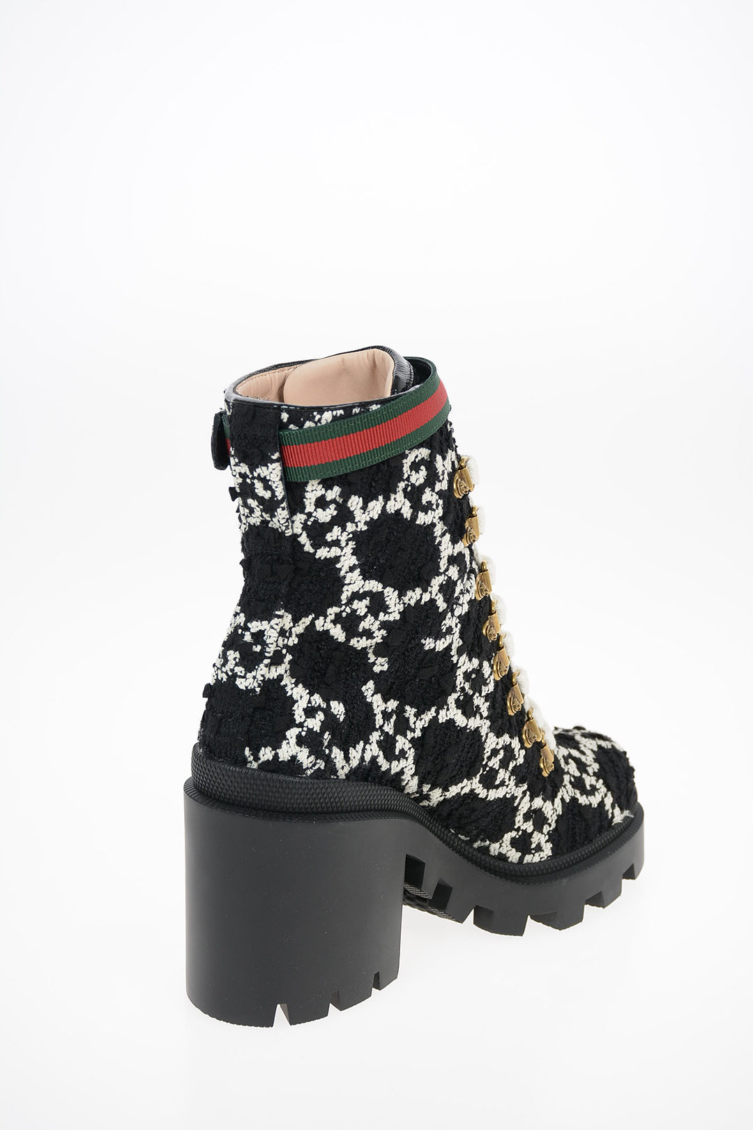 Gucci tweed store boots