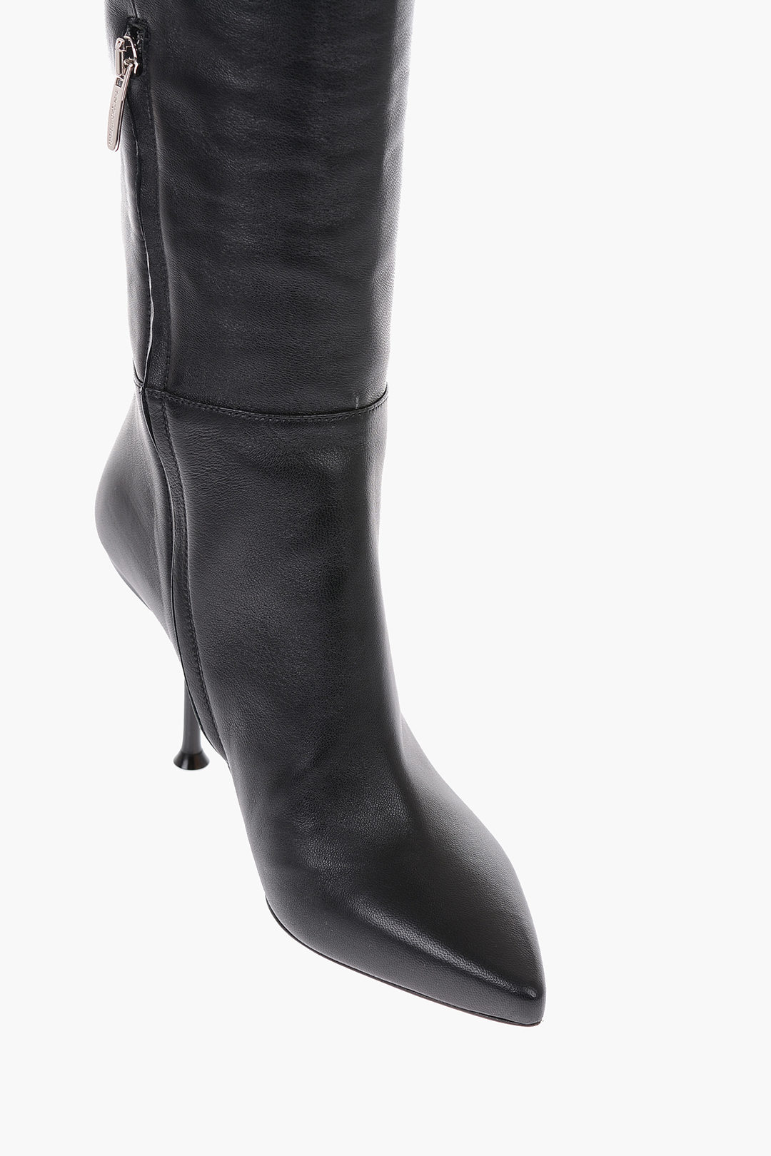 Sergio Rossi 9cm leather Knee boots with side boots women
