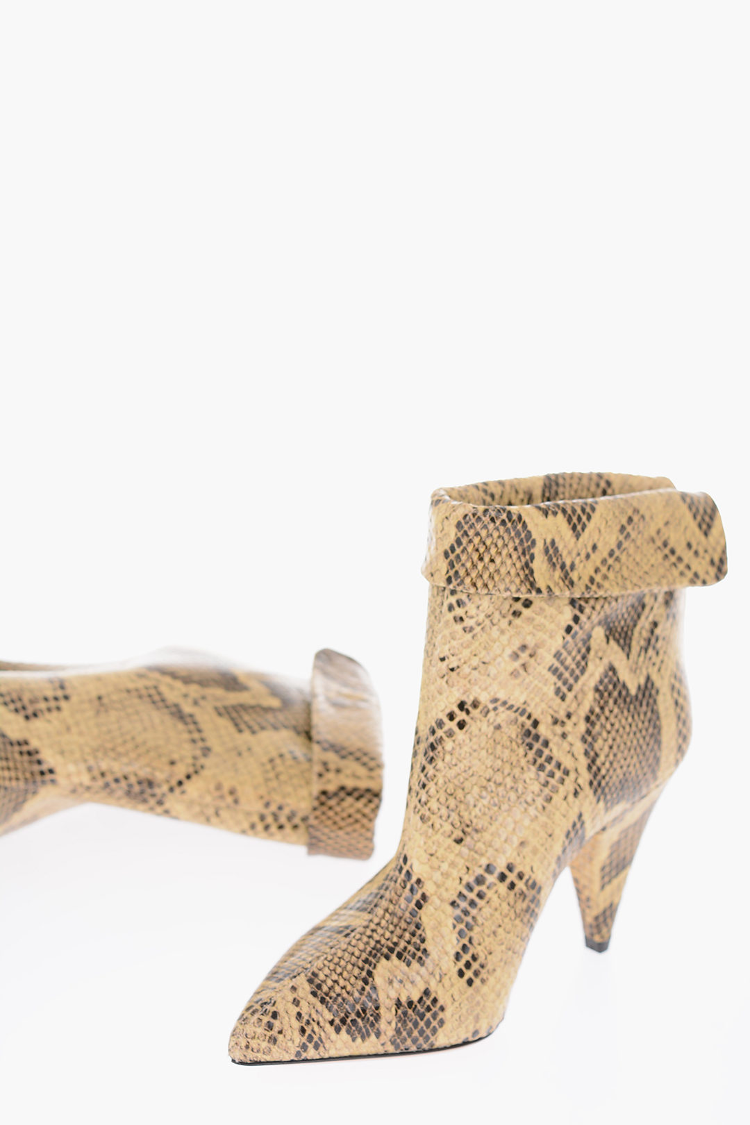 isabel marant snakeskin ankle boots