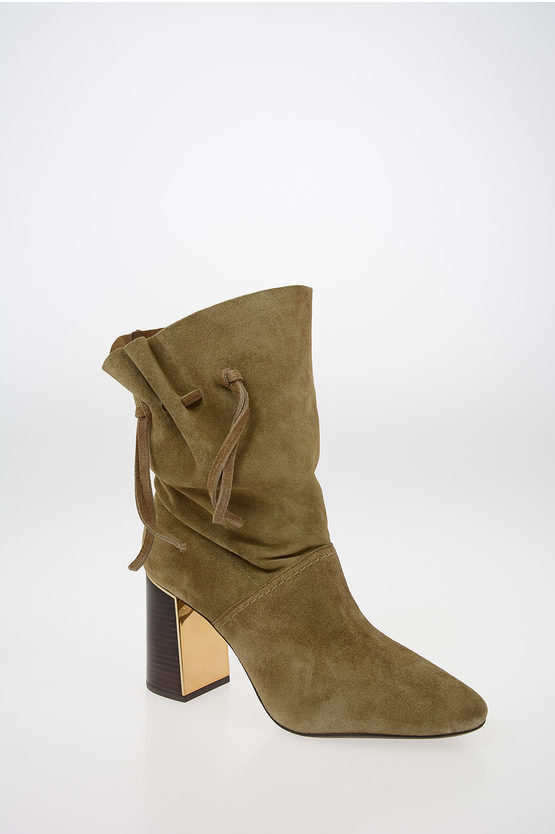 Tory Burch 9cm Suede Leather GIGI Ankle Boot women - Glamood Outlet