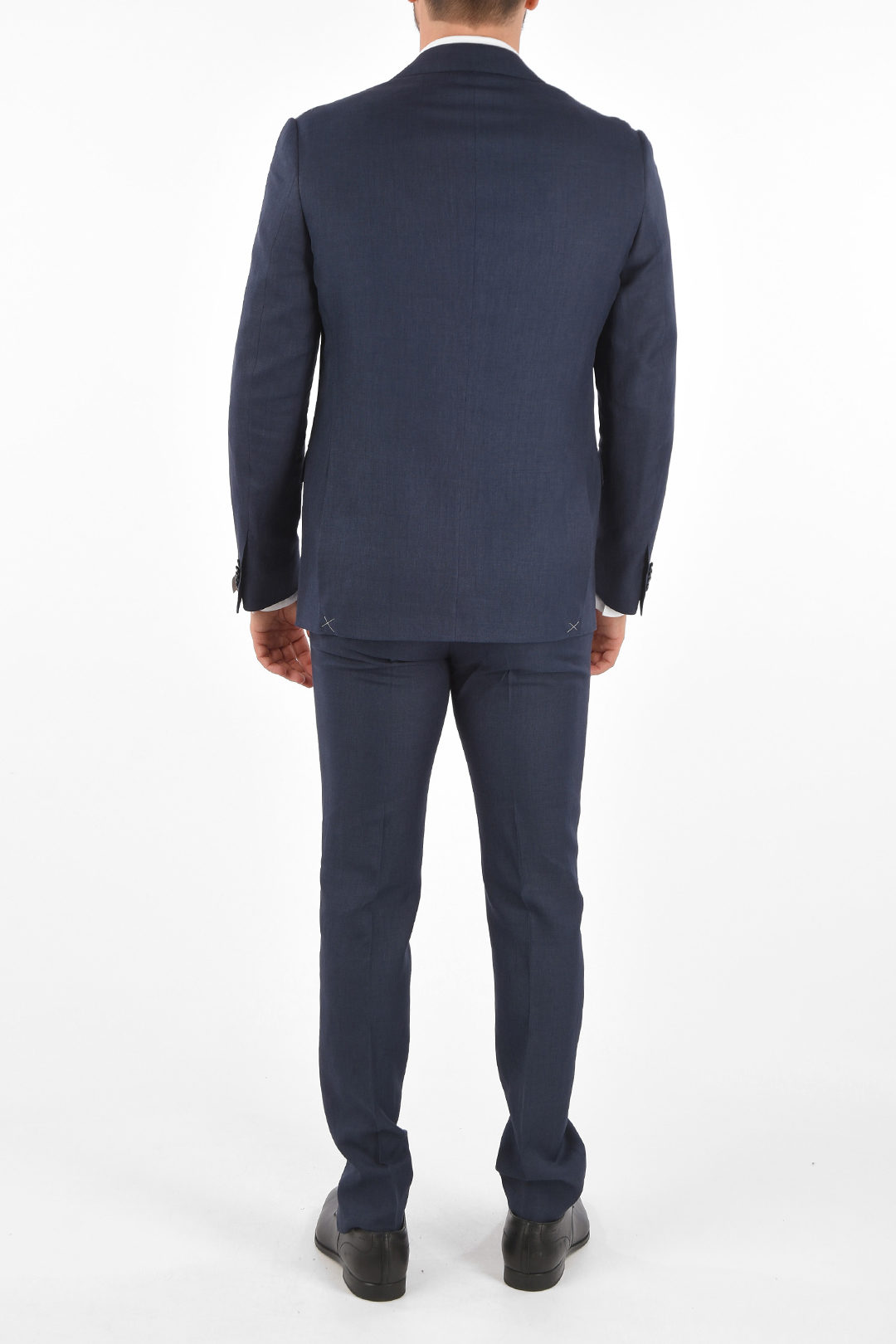 Corneliani abito 2 bottoni ACADEMY drop 6R in lino due spacchi revers  classico uomo - Glamood Outlet