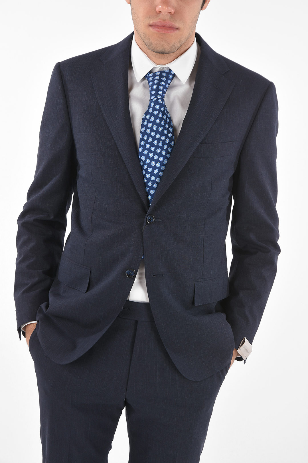 Corneliani abito 2 bottoni MANTUA due spacchi revers classico uomo -  Glamood Outlet