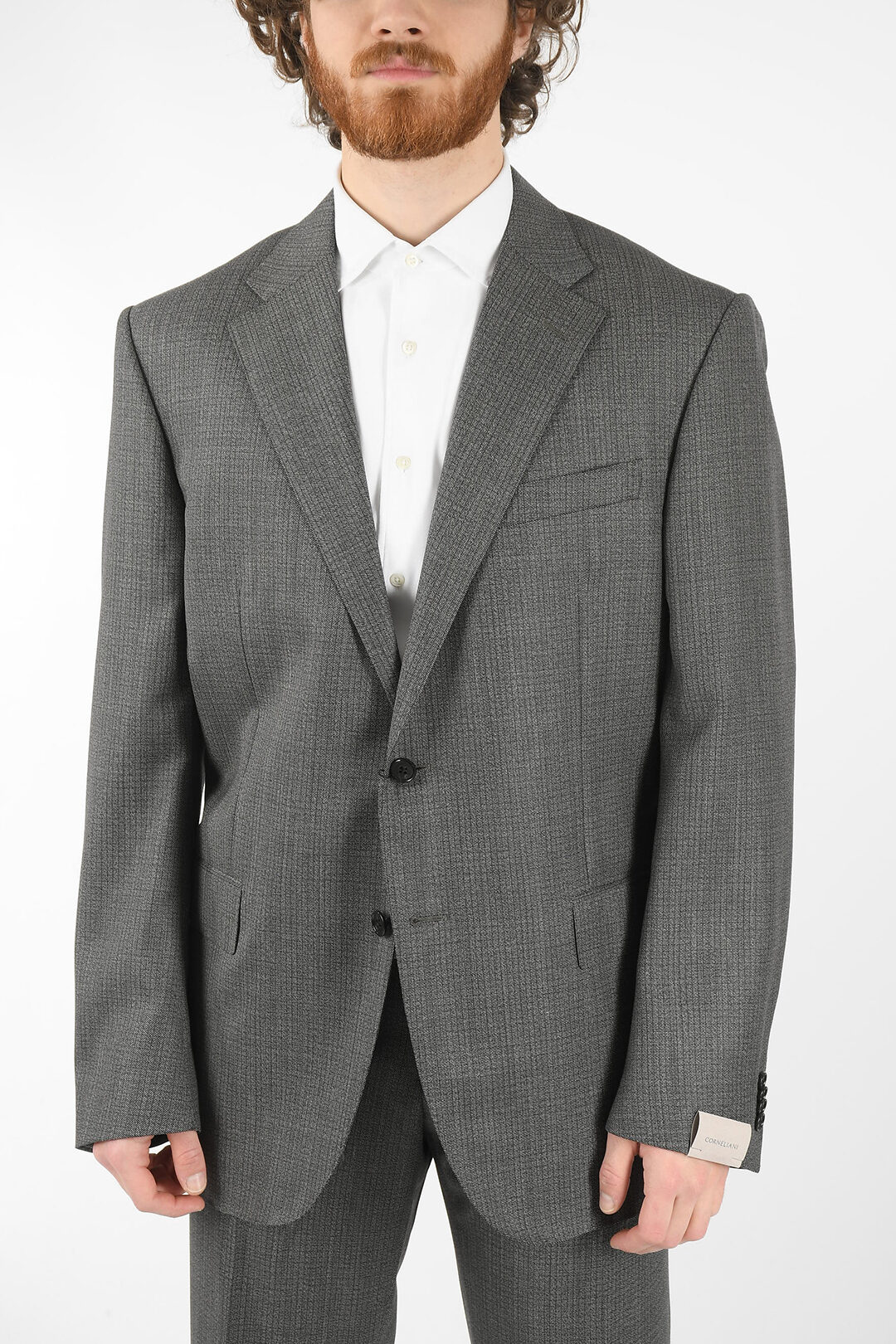 Costume Homme Corneliani Trend - Gris - Taille Sur Mesure - Neuf Avec étiquettes