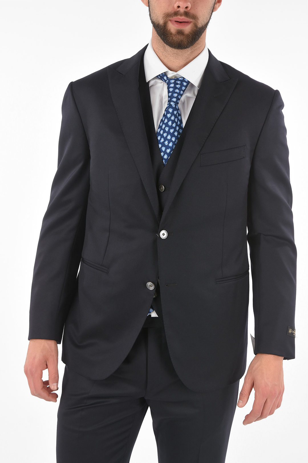 Abito Smoking Uomo Pezzi YOUTHUP Nero, Revers A Lancia