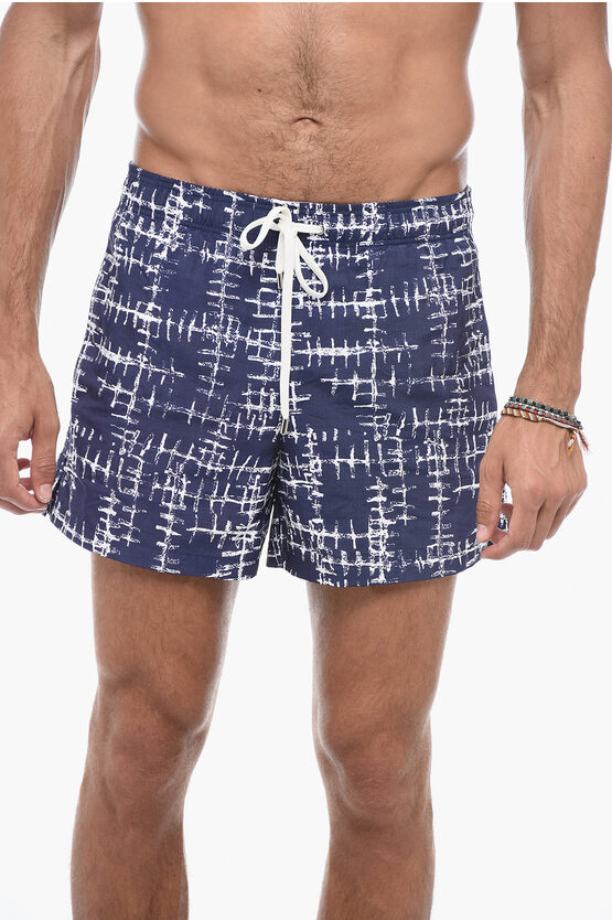 Corneliani Abstract-patterned Boxer Swimshort