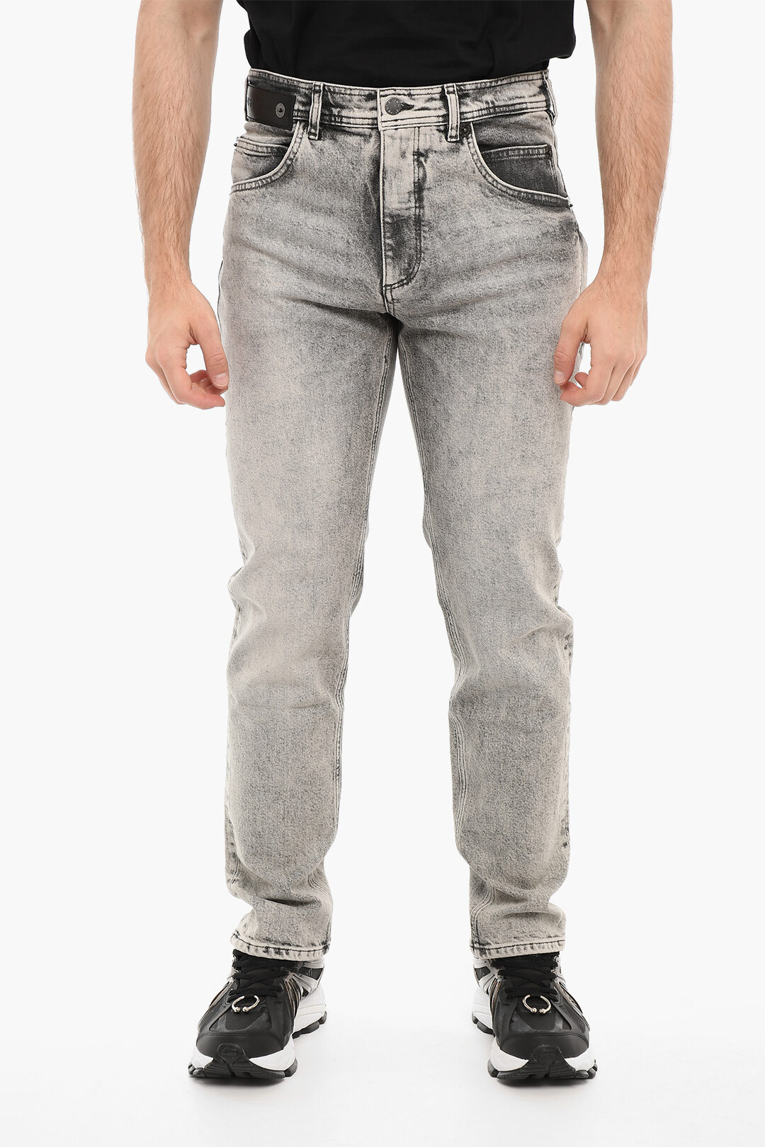 Guess Jeans Mens Rebel Gray Denim Straight Leg Button Fly Size 30 x 33 |  eBay