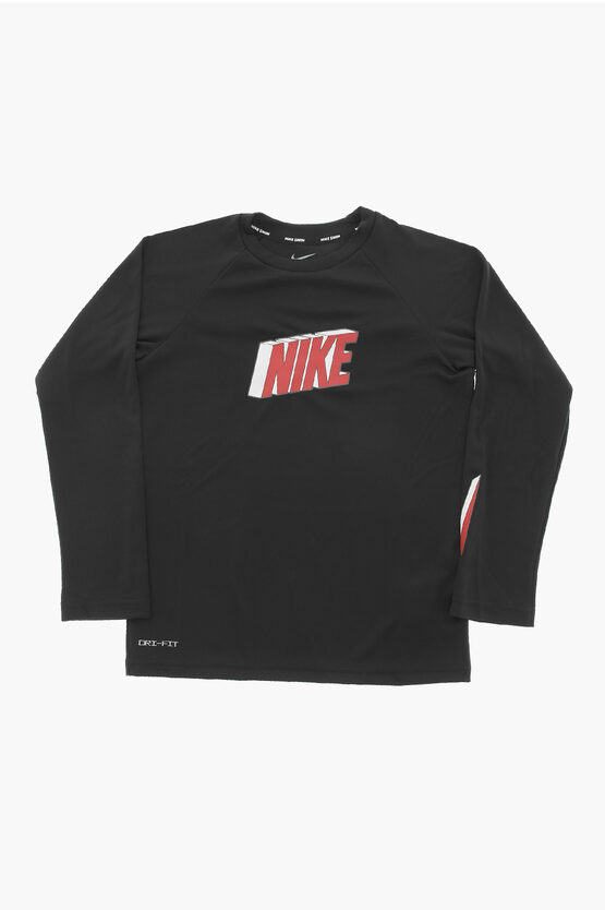 Shop Nike Active Long Sleeve Crew-neck T-shirt