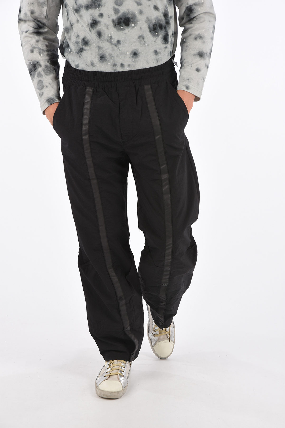 Front Flaps Nylon Trousers A Cold Wall Bottoms Pants Black