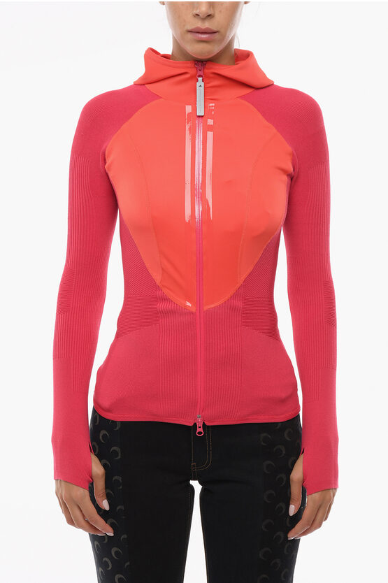 Stella Mccartney Adidas Chamarra Eknit Hoodie Sweatshirt With Zip