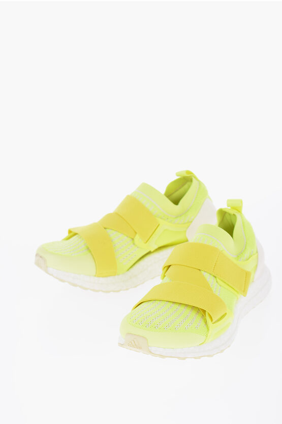 Stella Mccartney Adidas Low-top Ultraboost Sneakers With Strap Closure In Green