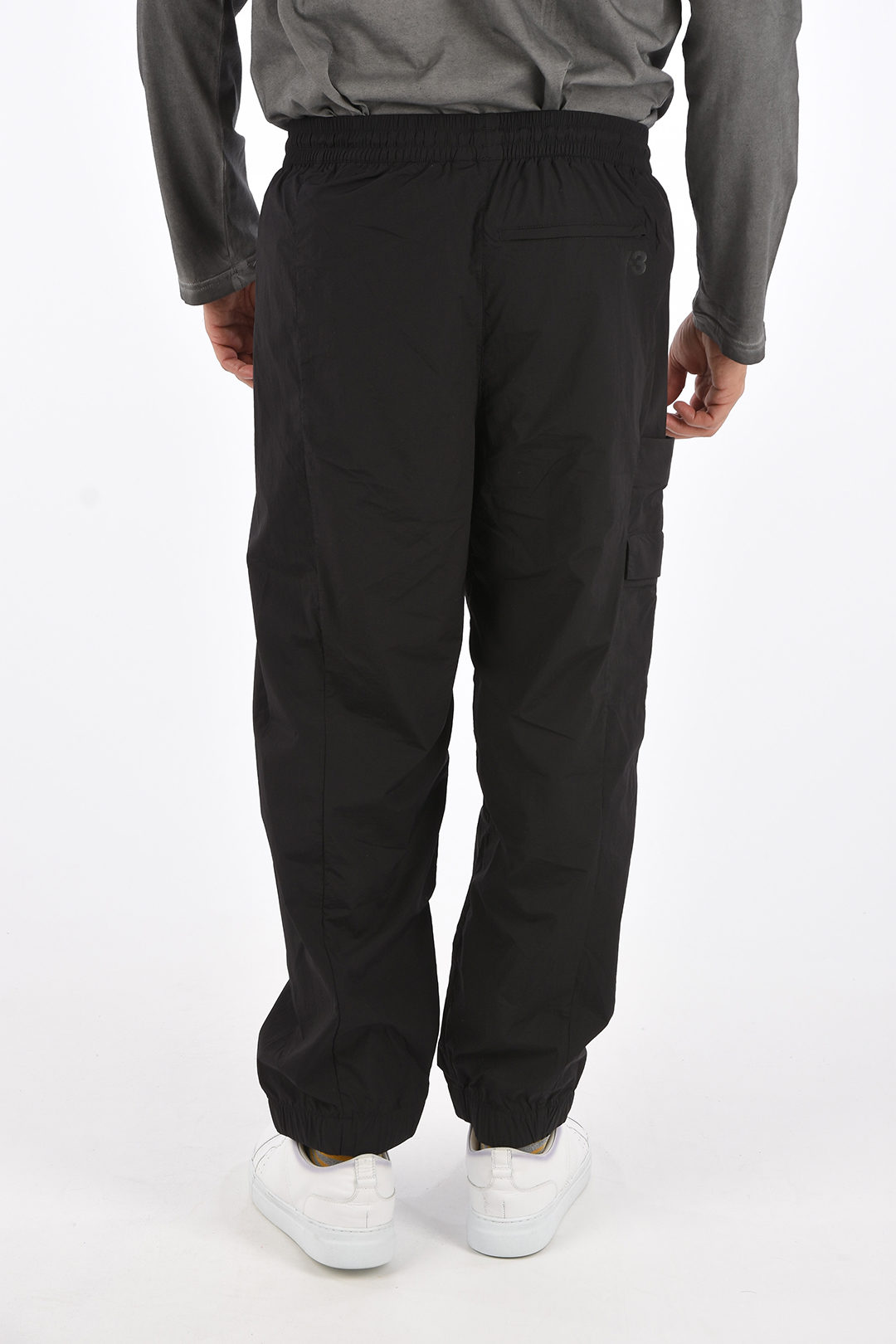 ADIDAS nylon drawstring waist pants