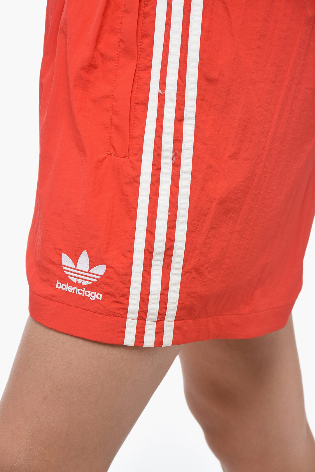 Balenciaga ADIDAS Nylon Shorts With Contrasting Side Bands women Glamood Outlet