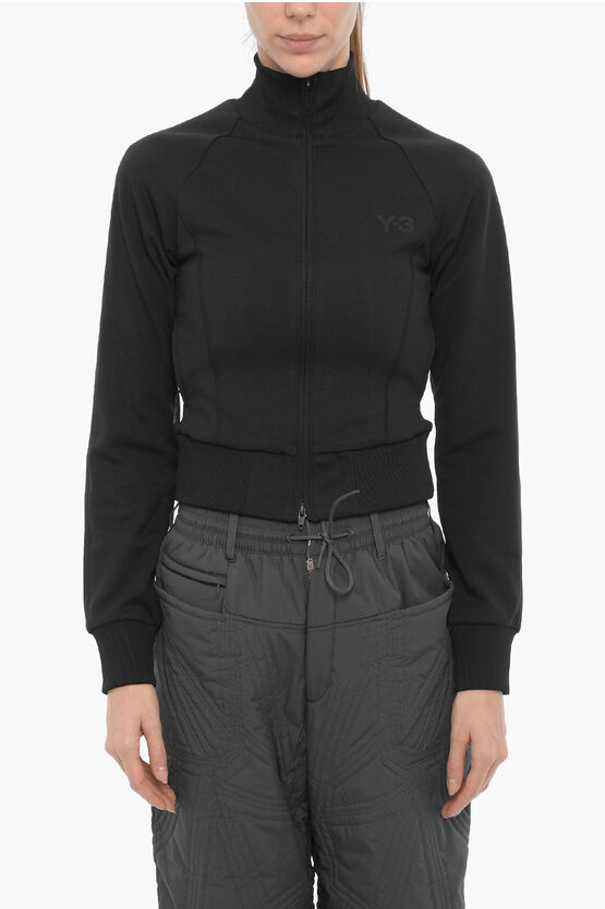 Shop Y-3 By Yohji Yamamoto Adidas Nylon Sweatshirt With Embossed Logo