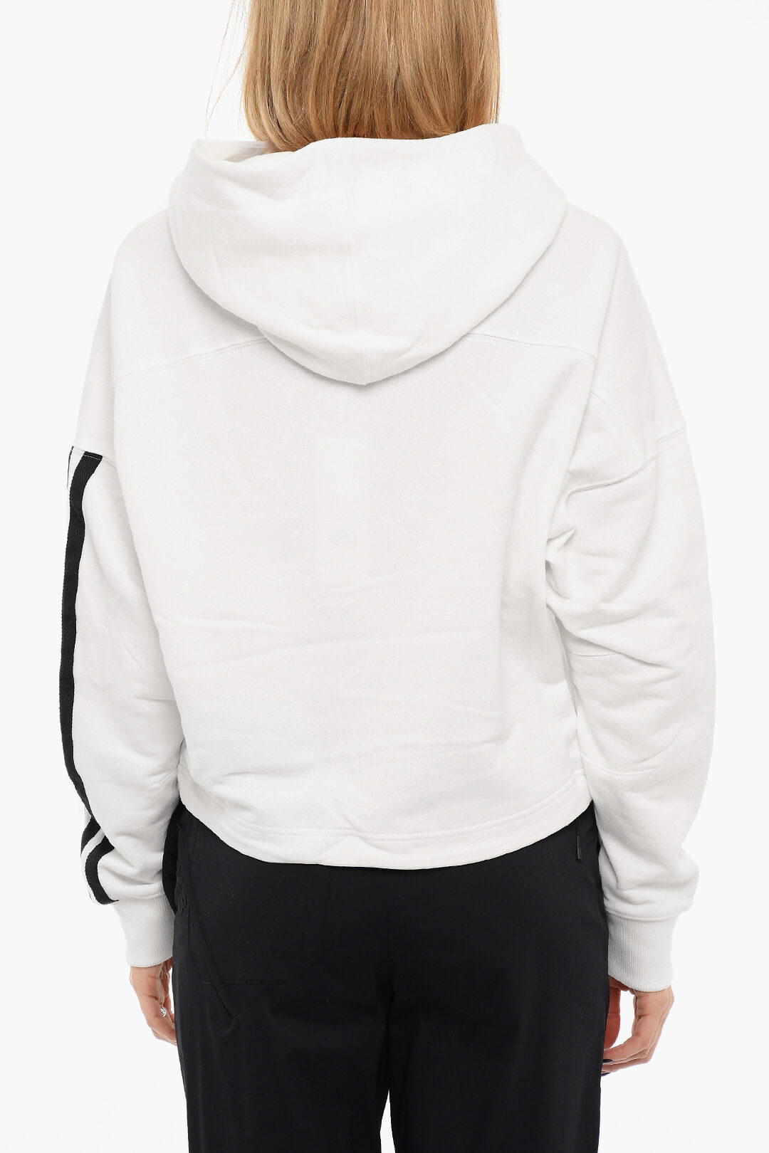 herlipto新品未使用　Knit Hooded Stole ホワイト♡ Y-3 by Yohji Yamamoto ADIDAS Printed Logo Cropped Hoodie