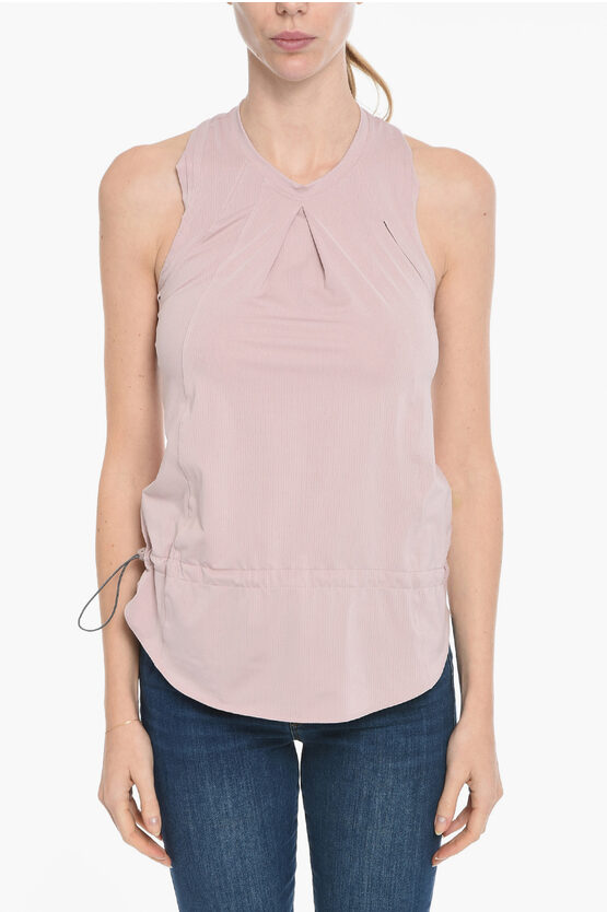 Stella Mccartney Adidas Training Tank Top With Cut Out Detail In Pink