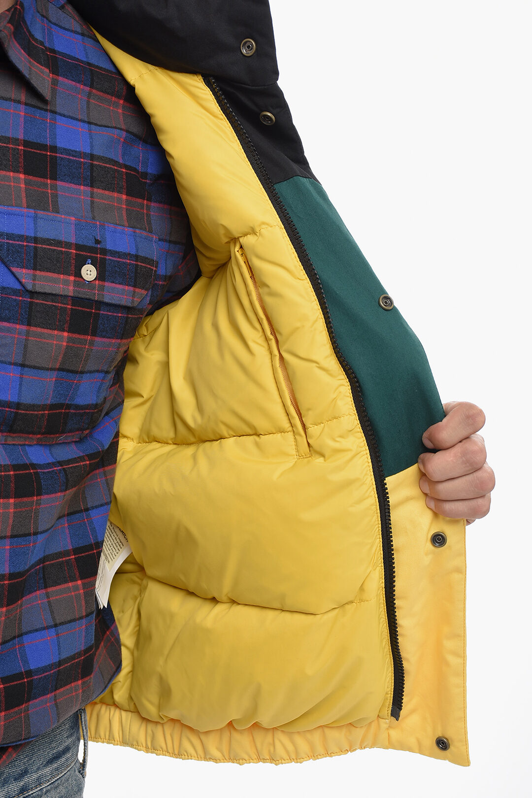 Woolrich AIME LEON DORE Colorblock Down Jacket with Zip Closure men Glamood Outlet