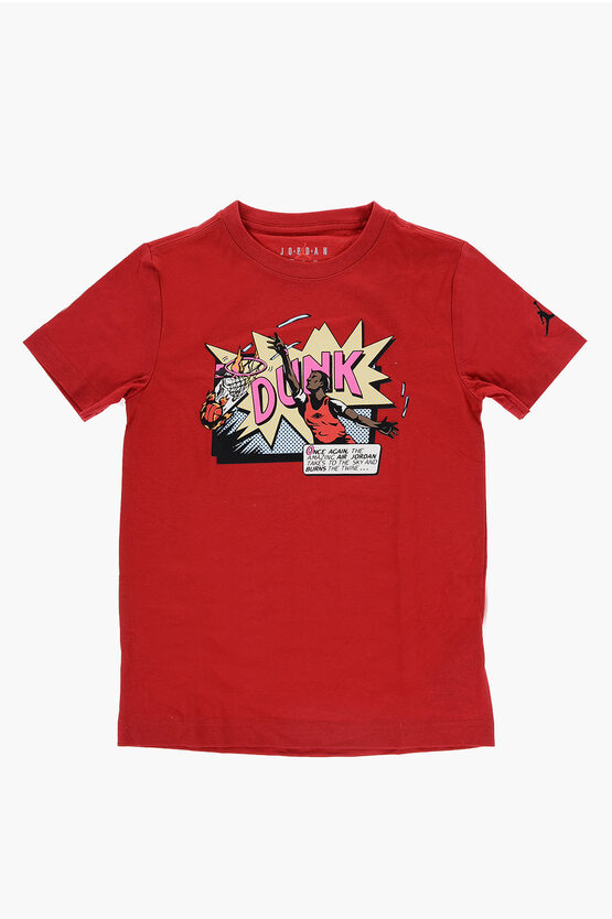AIR JORDAN Bedrucktes Rundhals-T-Shirt COMICS DUNK