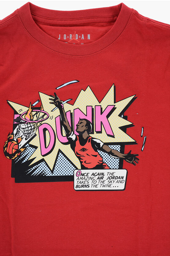 AIR JORDAN Bedrucktes Rundhals-T-Shirt COMICS DUNK
